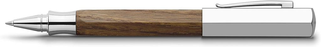 Für die wichtigen Unterschriften: Faber-Castell Tintenroller Ondoro Räuchereiche, Mine: 0,5 mm, Schaftfarbe: braun