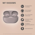 Was auf's Ohr? Sony WF-1000XM5 Kabellose Noise Cancelling Kopfhörer, Bluetooth, In-Ear-Kopfhörer, Mikrofon, bis zu 24 Stunden Akkulaufzeit, Schnellladefunktion, IPX4, iOS & Android kompatibel