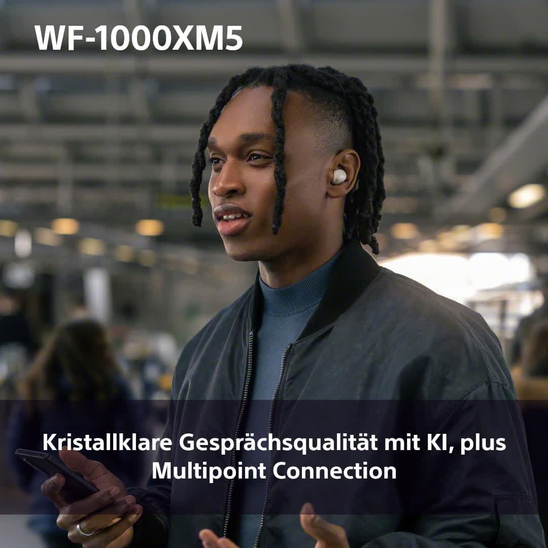 Was auf's Ohr? Sony WF-1000XM5 Kabellose Noise Cancelling Kopfhörer, Bluetooth, In-Ear-Kopfhörer, Mikrofon, bis zu 24 Stunden Akkulaufzeit, Schnellladefunktion, IPX4, iOS & Android kompatibel
