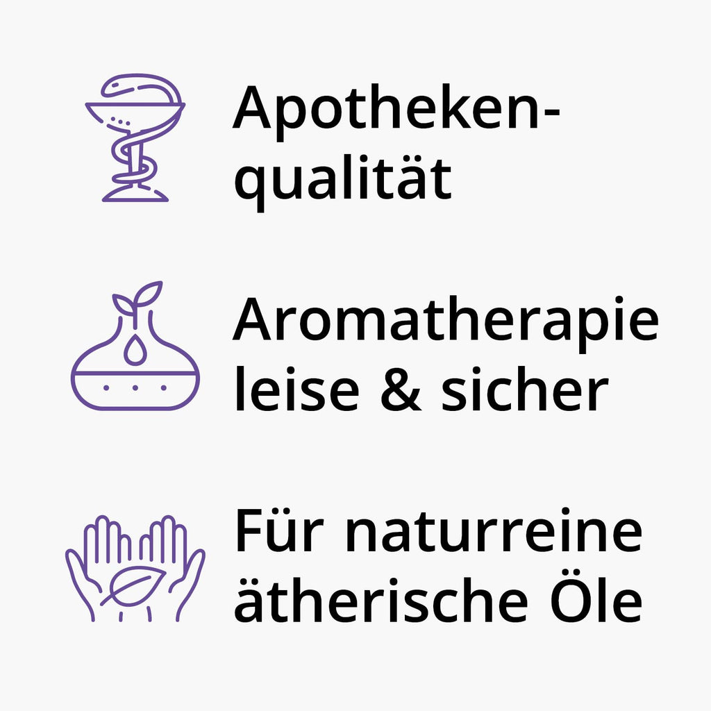 AAAAroma! Moderner Keramik Aroma Diffuser für ätherische Öle mit LED Licht 3-in-1: Ultraschall Diffusor, Luftbefeuchter und Nachtlicht - 100 ml Wassertank (Schwarz)