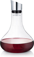 Feiner Wein braucht gute Behandlung: Blomus -ALPHA- Dekantierkaraffe aus Glas, komfortables & tropffreies eingießen des Weins, Filter & Belüftung, Ein-Hand-Bedienung, spülmaschinenfestes Glas