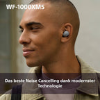 Was auf's Ohr? Sony WF-1000XM5 Kabellose Noise Cancelling Kopfhörer, Bluetooth, In-Ear-Kopfhörer, Mikrofon, bis zu 24 Stunden Akkulaufzeit, Schnellladefunktion, IPX4, iOS & Android kompatibel