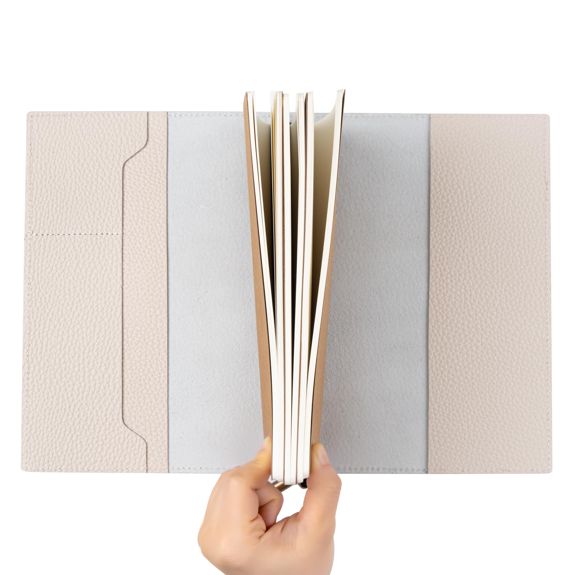 Damit keine Erinnerung verlorengeht: Wanderings A5 Travelers Notebook mit Fächern – Echtes Leder Journal, 6" x8,5/15 x 22cm Nachfüllbares Reisetagebuch, um alle Abenteuer des Lebens festzuhalten, 120 GSM Blanko Einlagen