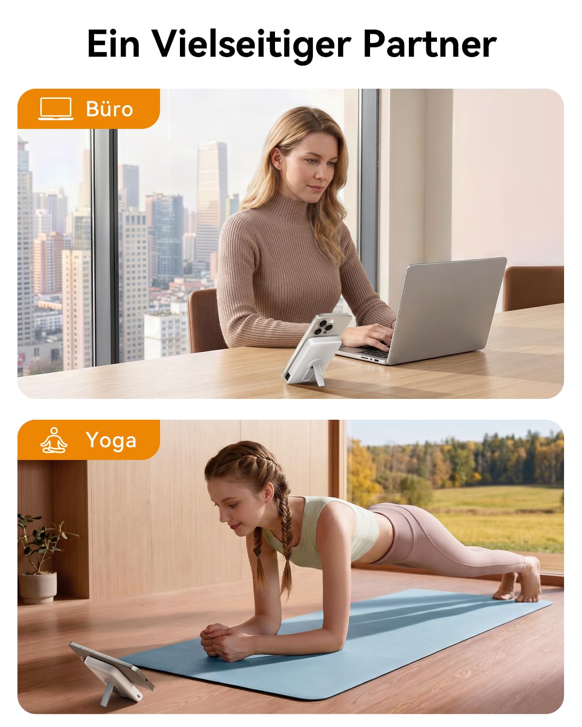 Genug Saft dabei? Powerbank für Magsafe, 12000mAh Kabellose Power Bank mit 22.5W PD USB-A Ausgabe, Magnetisch, Externer Handyakku mit LED-Anzeige, Typ-C Eingang & Ausgang für iPhone 17/16/15/14/13/12/Pro/Pro Max
