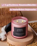 Hmm, riecht das hier gut... M&SENSE Kaffee Duftkerzen im Glas mit 2 Dochten, 70 Stunden Brenndauer, natürliche Sojawachs Kerze für die ganze Wohnung, Geschenk für Männer und Frauen