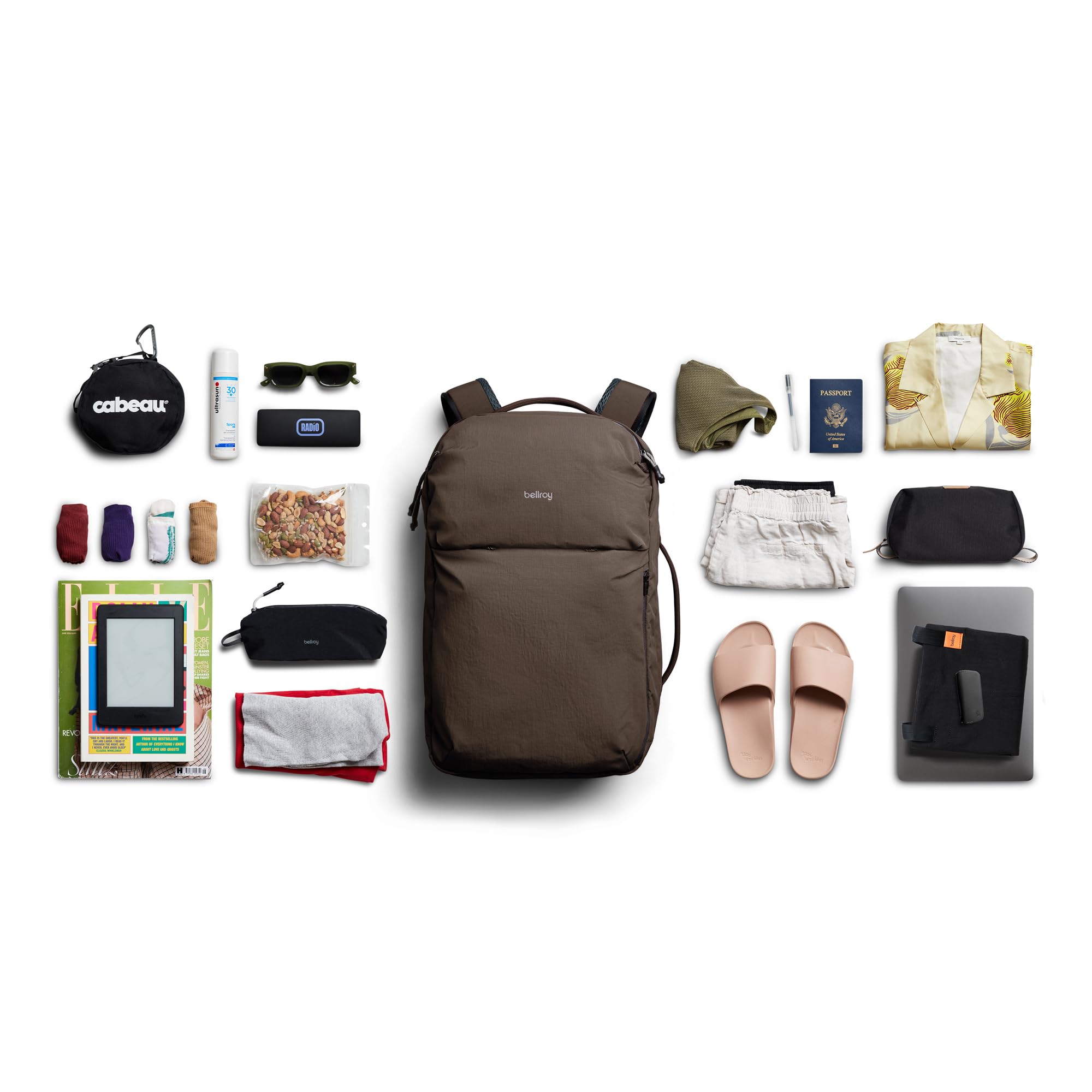 Zu schön zum wandern... Bellroy Lite Travel Pack 30L Handgepäck-Rucksack, Reiserucksack mit Laptop-Fach, inneren Packfächern und verstaubaren Schultergurten - Clay