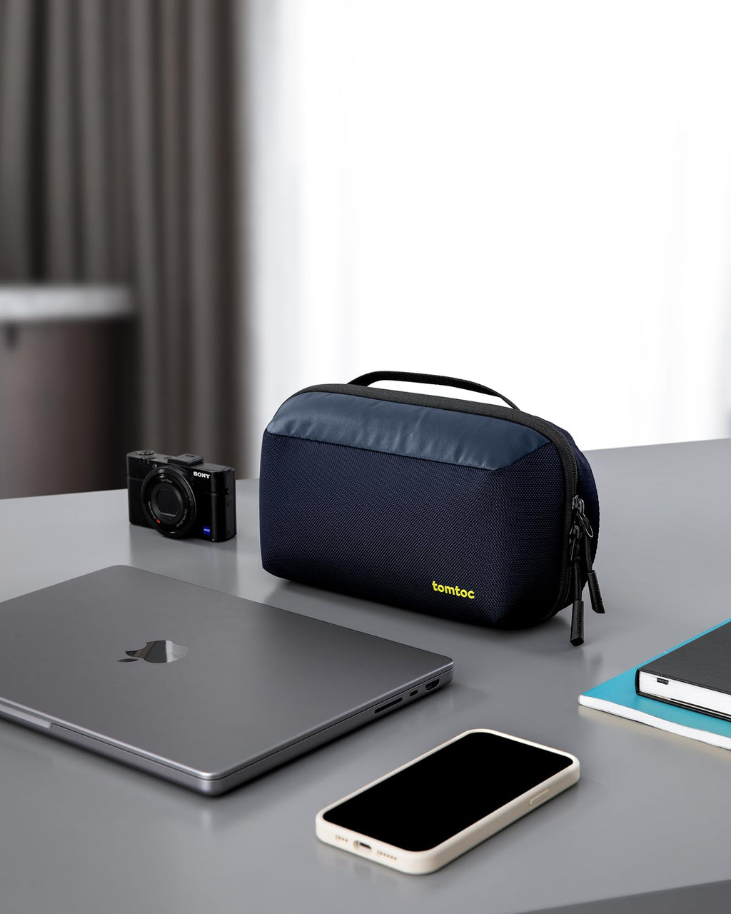 Wer Odnung hält ist nur zu faul zum suchen... tomtoc Kabel- und Zubehörtasche, Kabel Organizer für Ladekabel, Festplatte, MacBook Adapter, Ladegerät, PowerBank, SD Karten...