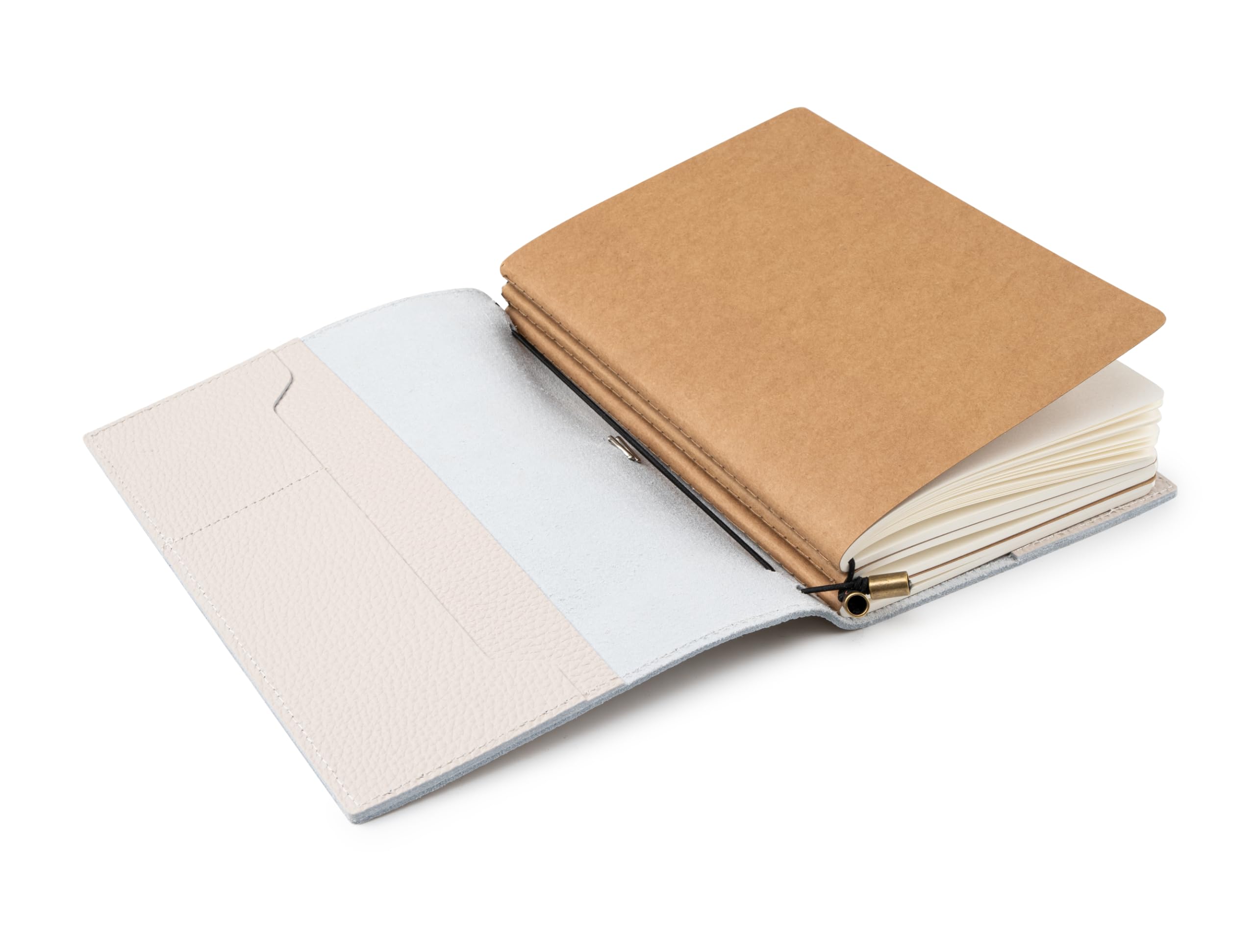 Damit keine Erinnerung verlorengeht: Wanderings A5 Travelers Notebook mit Fächern – Echtes Leder Journal, 6" x8,5/15 x 22cm Nachfüllbares Reisetagebuch, um alle Abenteuer des Lebens festzuhalten, 120 GSM Blanko Einlagen