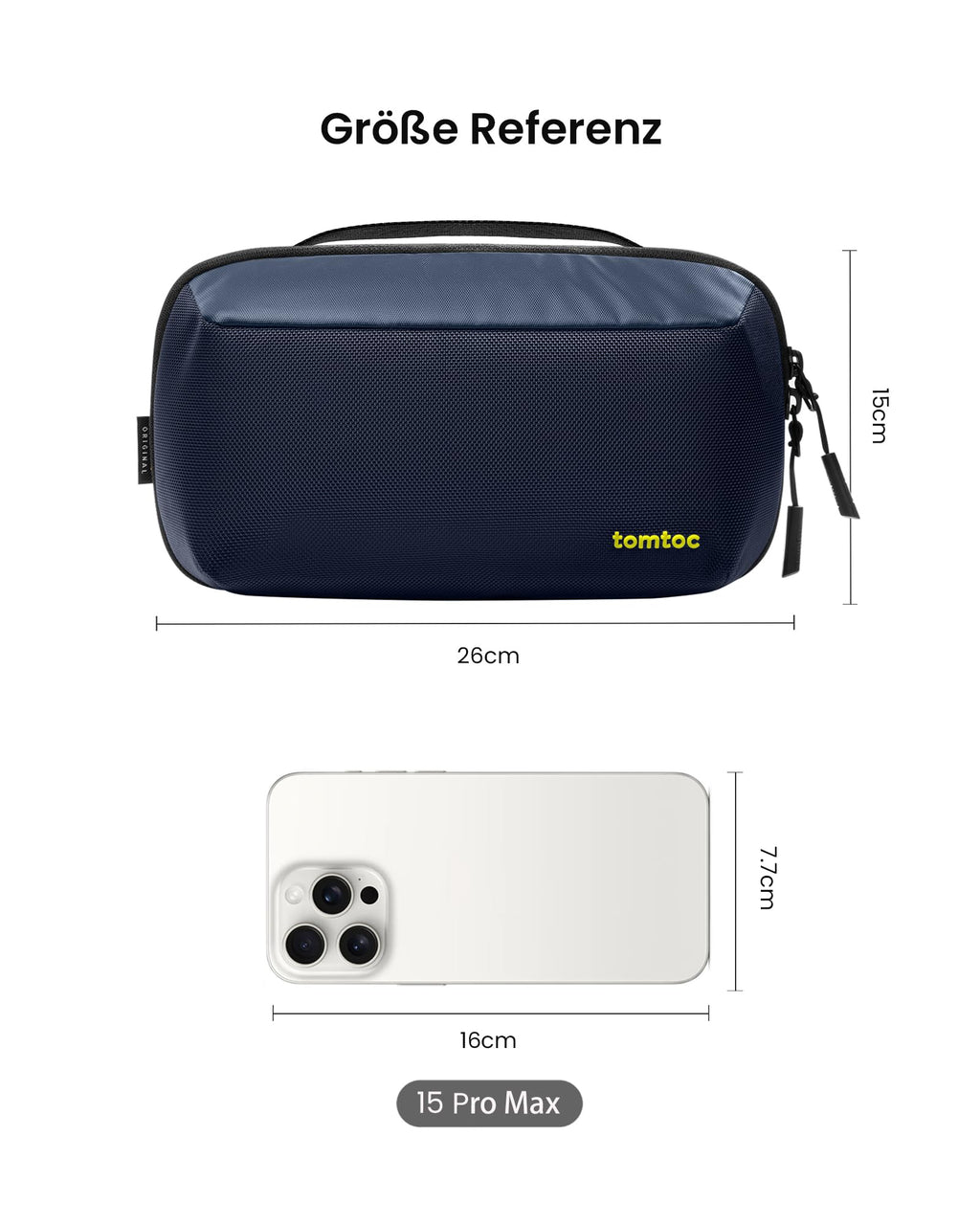 Wer Odnung hält ist nur zu faul zum suchen... tomtoc Kabel- und Zubehörtasche, Kabel Organizer für Ladekabel, Festplatte, MacBook Adapter, Ladegerät, PowerBank, SD Karten...