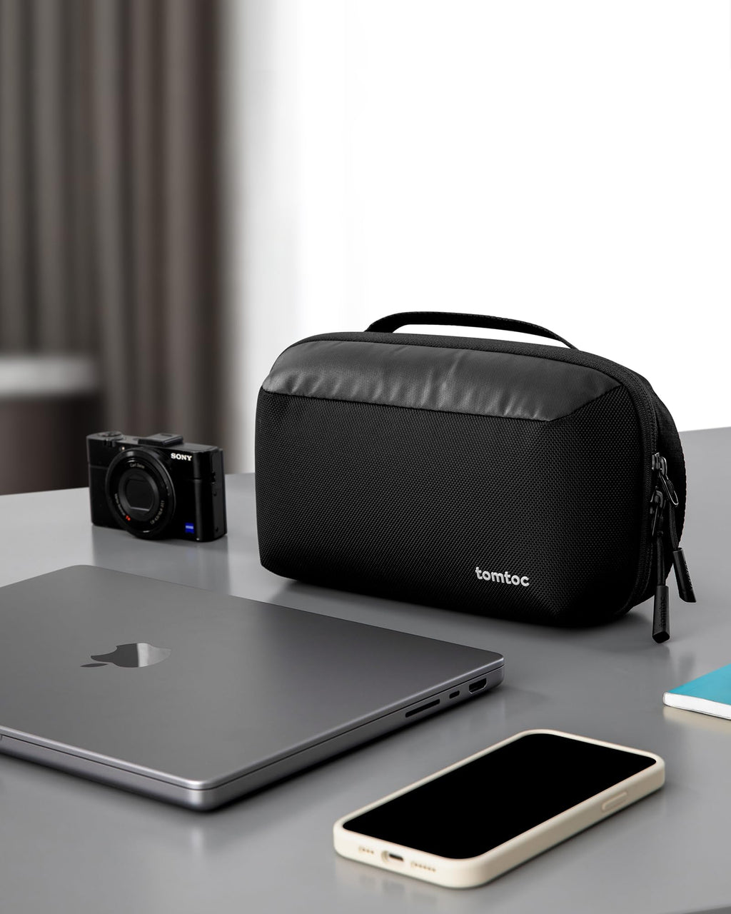 Wer Odnung hält ist nur zu faul zum suchen... tomtoc Kabel- und Zubehörtasche, Kabel Organizer für Ladekabel, Festplatte, MacBook Adapter, Ladegerät, PowerBank, SD Karten...