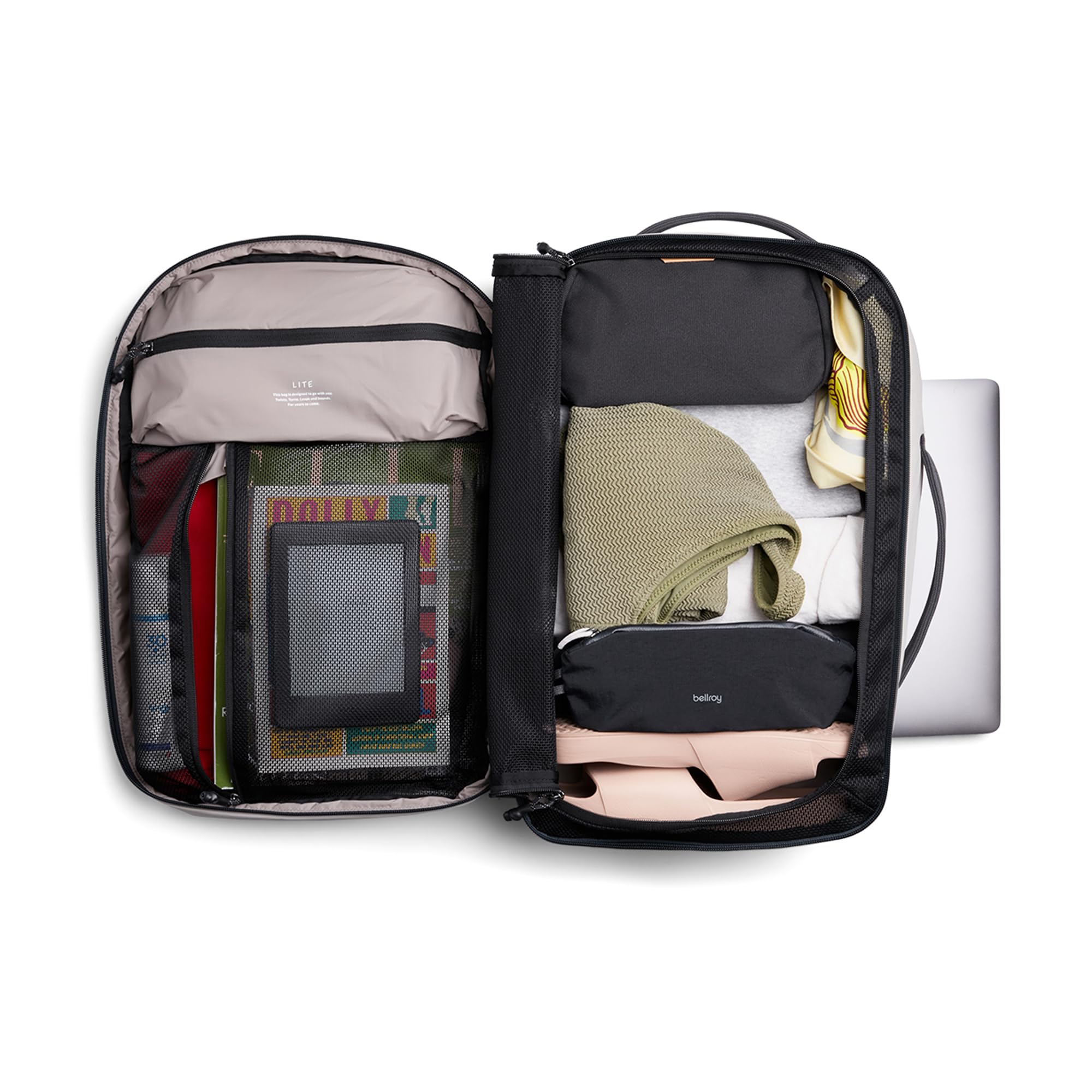 Zu schön zum wandern... Bellroy Lite Travel Pack 30L Handgepäck-Rucksack, Reiserucksack mit Laptop-Fach, inneren Packfächern und verstaubaren Schultergurten - Clay