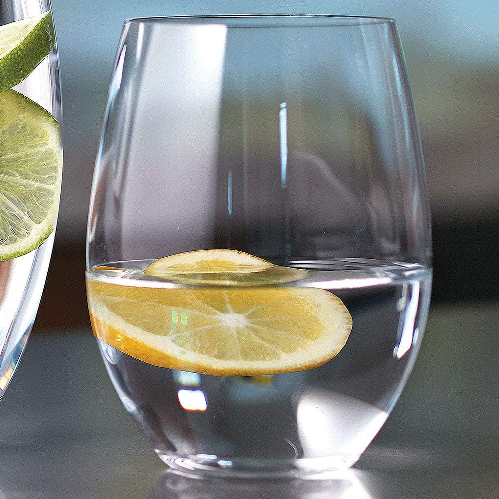 Sehr edel und ungewöhnlich: RIEDEL The O Wine Tumbler Cabernet/Merlot, 4 zum Preis von 3, Kristallglas, alle Riedel Gläser sind spülmaschinenfest.