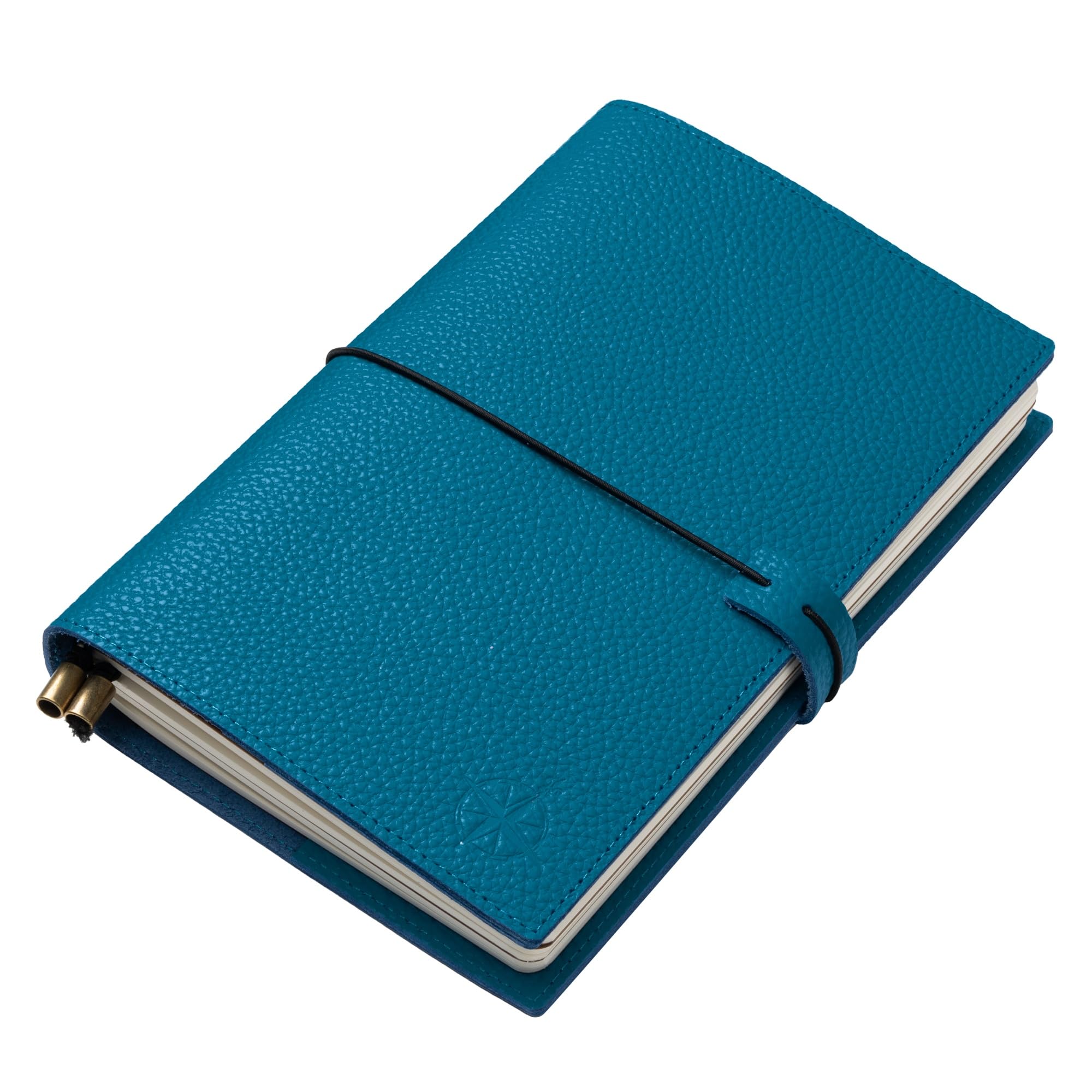 Damit keine Erinnerung verlorengeht: Wanderings A5 Travelers Notebook mit Fächern – Echtes Leder Journal, 6" x8,5/15 x 22cm Nachfüllbares Reisetagebuch, um alle Abenteuer des Lebens festzuhalten, 120 GSM Blanko Einlagen