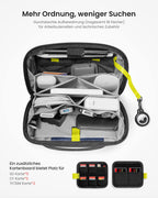 Wer Odnung hält ist nur zu faul zum suchen... tomtoc Kabel- und Zubehörtasche, Kabel Organizer für Ladekabel, Festplatte, MacBook Adapter, Ladegerät, PowerBank, SD Karten...