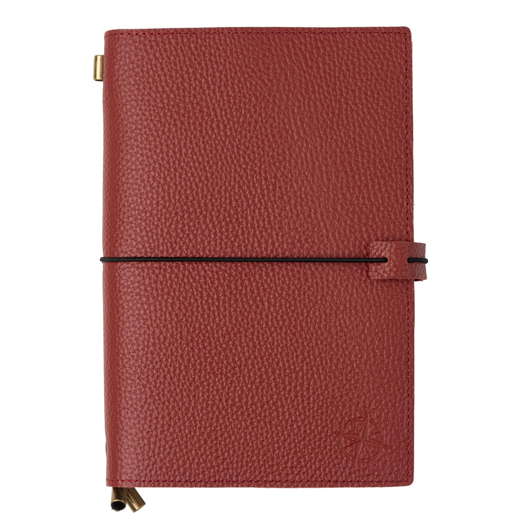 Damit keine Erinnerung verlorengeht: Wanderings A5 Travelers Notebook mit Fächern – Echtes Leder Journal, 6" x8,5/15 x 22cm Nachfüllbares Reisetagebuch, um alle Abenteuer des Lebens festzuhalten, 120 GSM Blanko Einlagen