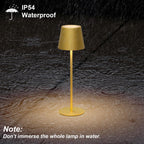 Es werde Licht: Klighten 2 Stück LED Dimmbare Akku Tischlampe, kabellos, wiederaufladbar, warme Lichtfarbe 3000K, Tischleuchte für Innen und Aussen mit USB-C, Aluminium, IP54 Wasserdicht, Dunkelgrau