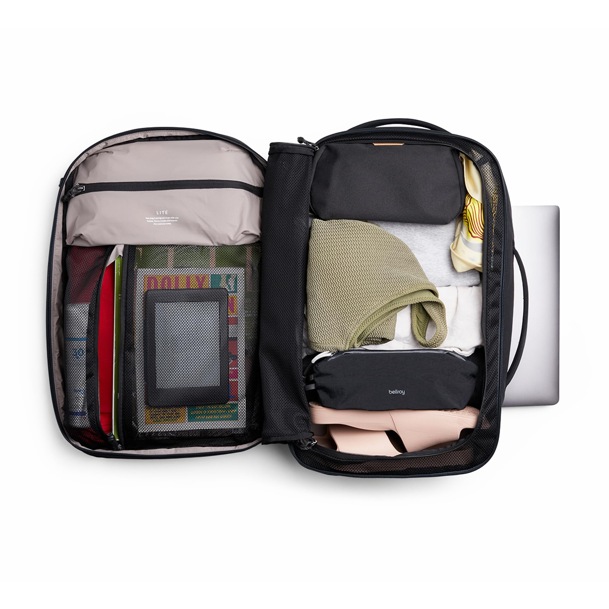 Zu schön zum wandern... Bellroy Lite Travel Pack 30L Handgepäck-Rucksack, Reiserucksack mit Laptop-Fach, inneren Packfächern und verstaubaren Schultergurten - Clay
