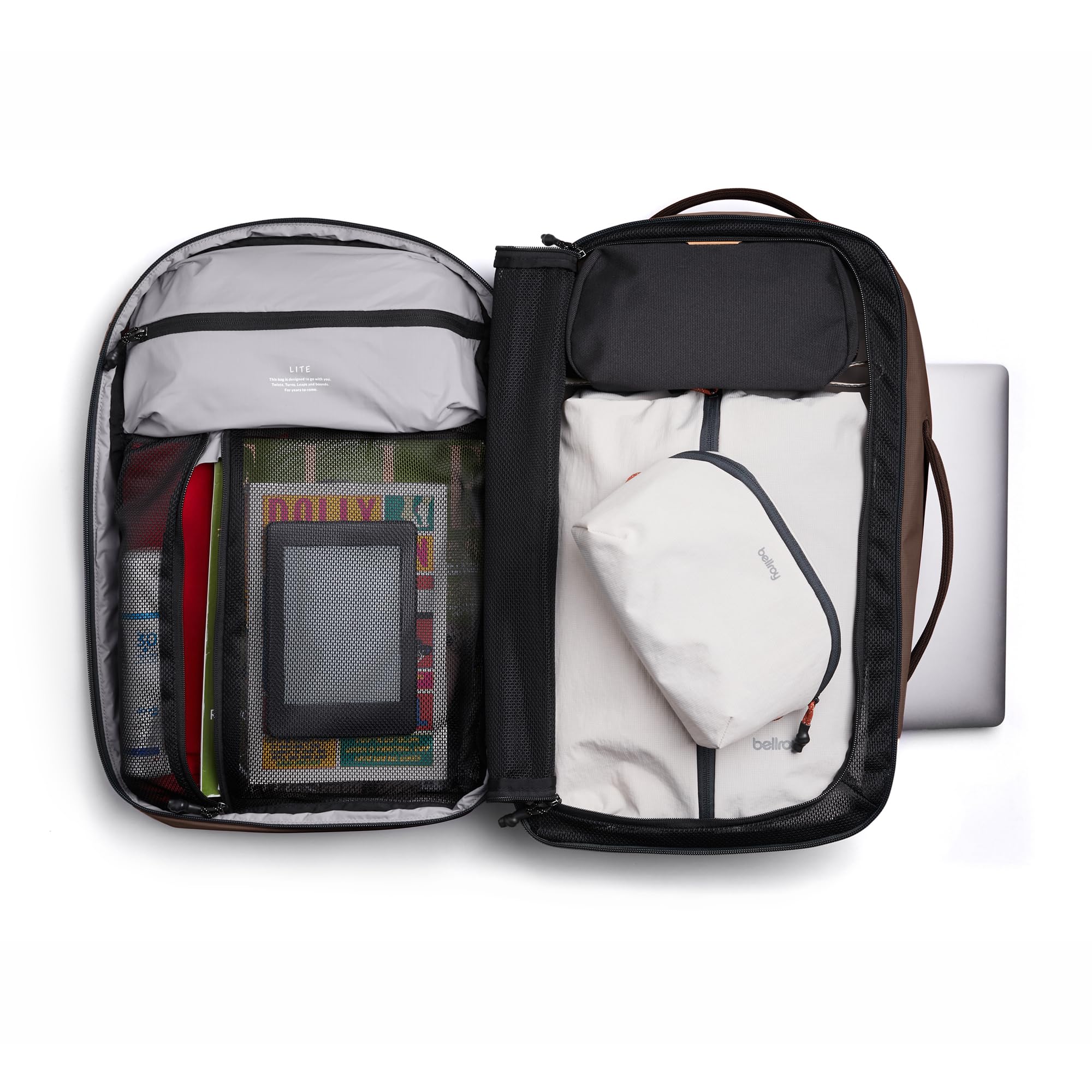 Zu schön zum wandern... Bellroy Lite Travel Pack 30L Handgepäck-Rucksack, Reiserucksack mit Laptop-Fach, inneren Packfächern und verstaubaren Schultergurten - Clay