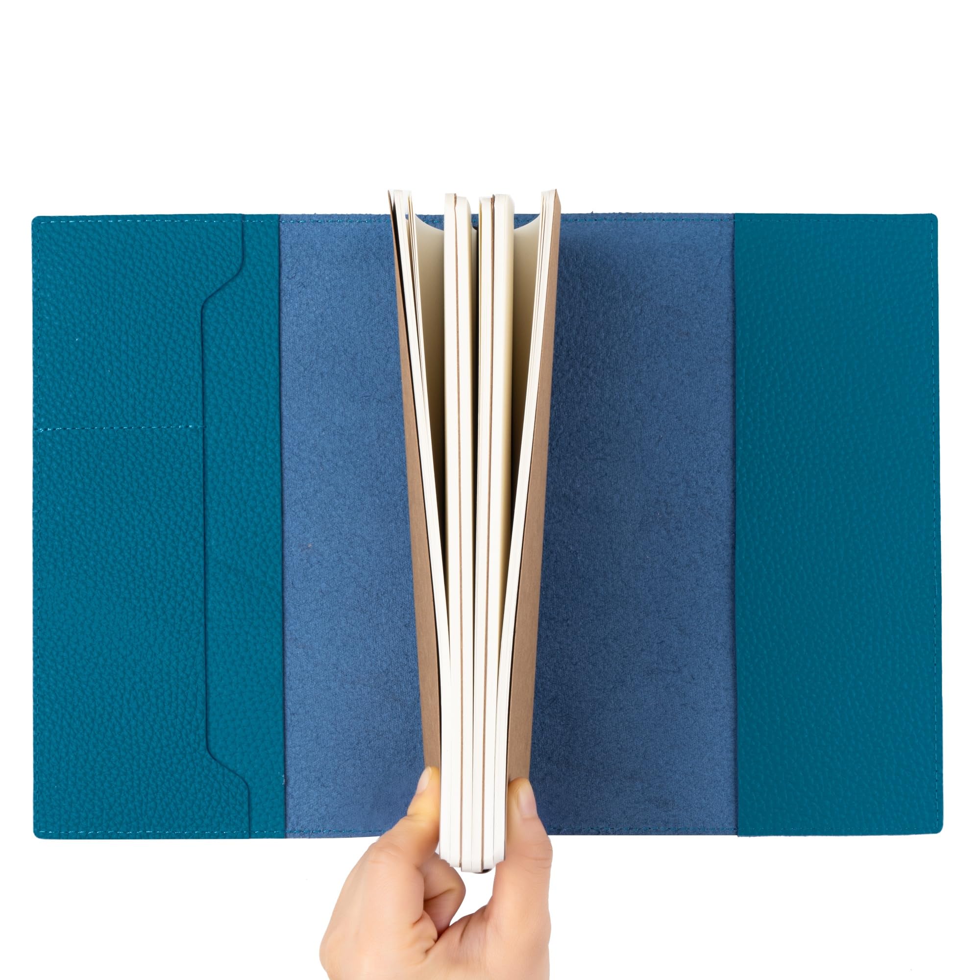 Damit keine Erinnerung verlorengeht: Wanderings A5 Travelers Notebook mit Fächern – Echtes Leder Journal, 6" x8,5/15 x 22cm Nachfüllbares Reisetagebuch, um alle Abenteuer des Lebens festzuhalten, 120 GSM Blanko Einlagen